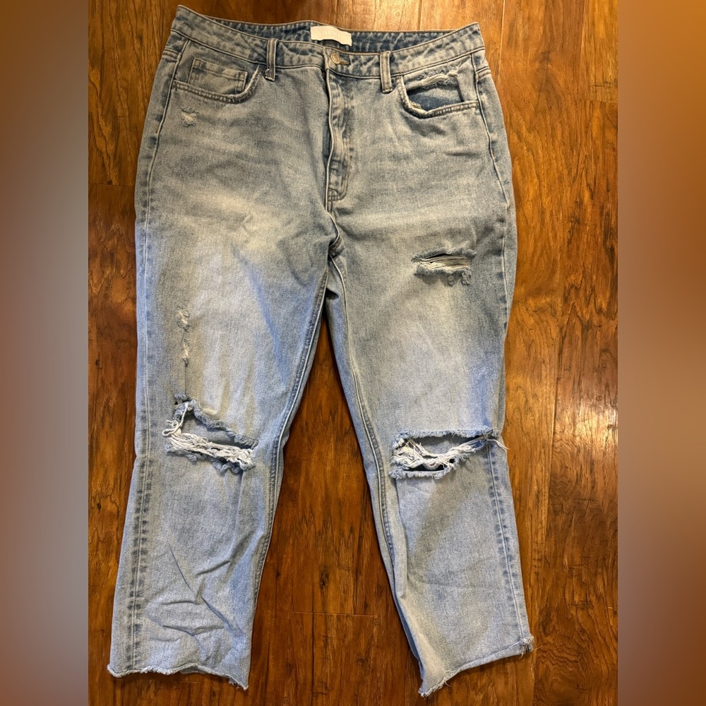 Vervet Distressed Slim Ankle Jeans